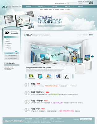 企业网站设计图__韩文模板_ web界面设计_设计图库